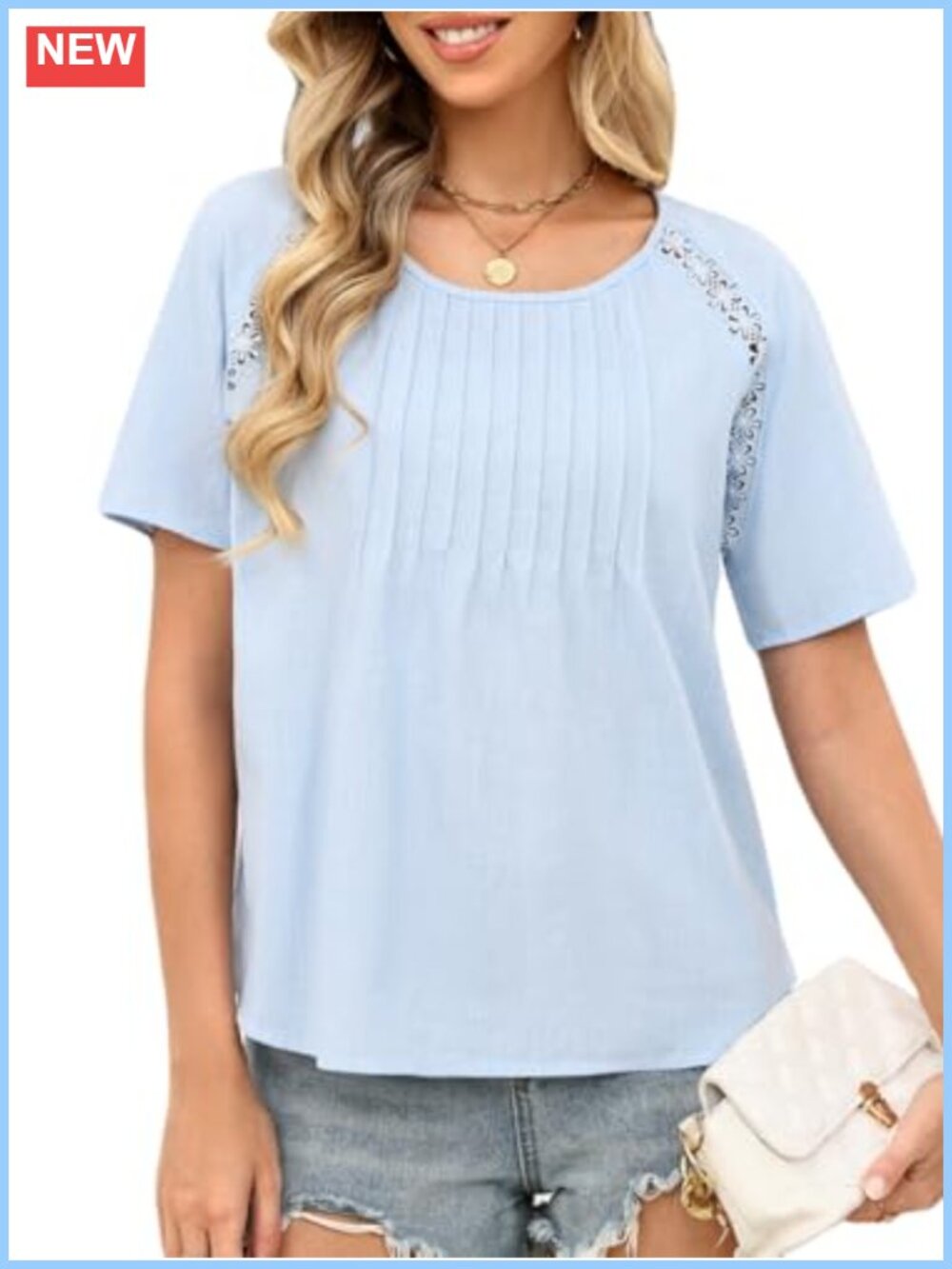 Boho Cotton Short Sleeve Crew Neck Loose Fit T Shirt